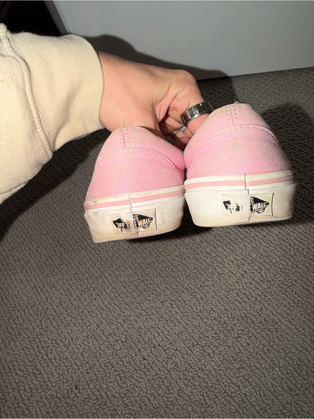 Vans Slip-On Canvas Sneakers - Light Pink - Picture 2 of 3